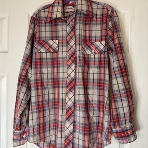 Plaid Men's Button-Down Shirt